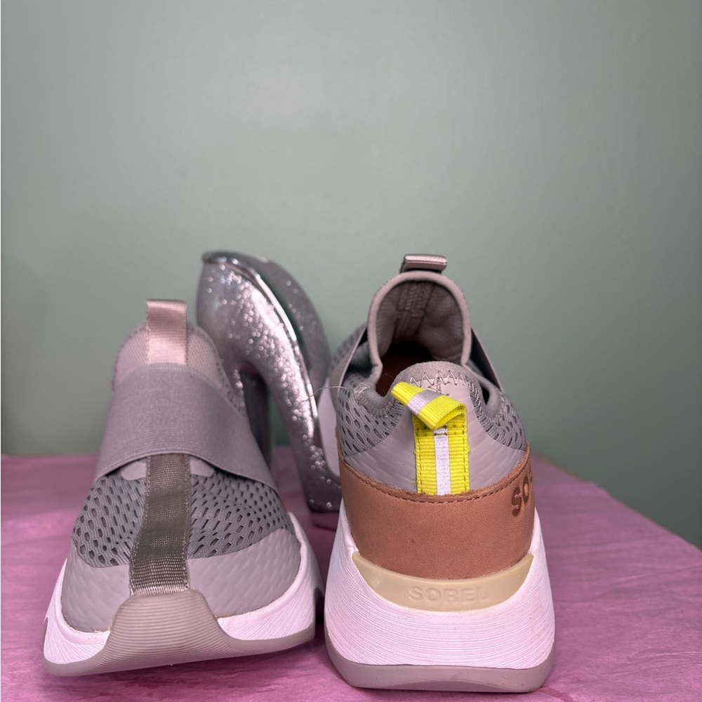 Sorel Gray Women's Sneakers - Picture 2 of 9